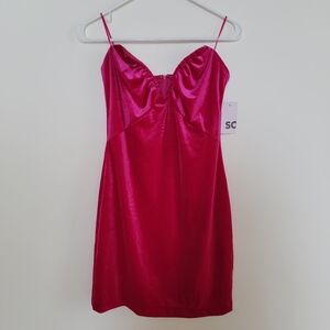 NWT SO Velour Pink Mini Dress